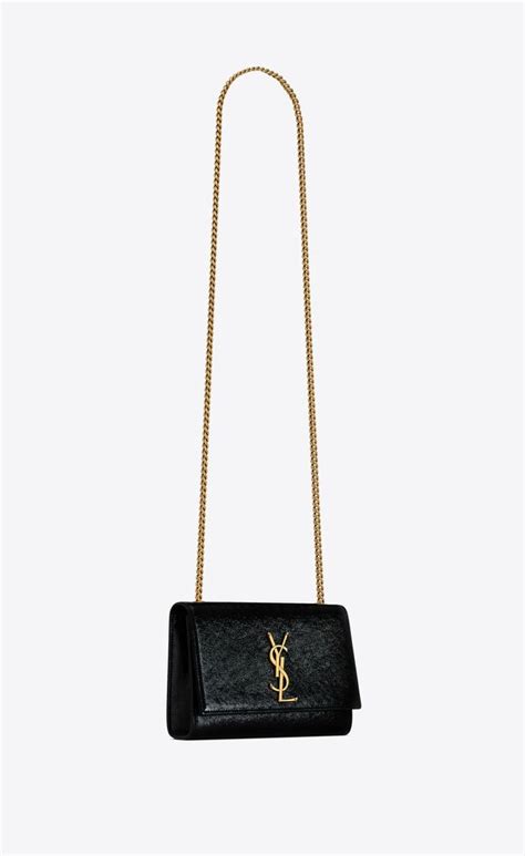 Saint Laurent Kate Small In Shiny Grained Leather .